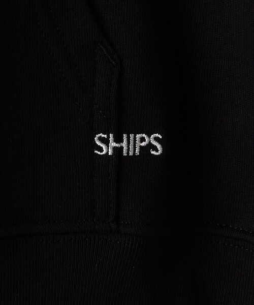 SHIPS(シップス)の「【WEB限定】SHIPS: マイクロ SHIPS 刺繍 ロゴ 裏毛 スウェット ジップ パーカー(パーカー・メンズ・ブラック/グレー/ダークグレー/ネイビー・SMALL/MEDIUM/LARGE/X-LARGE)」の8枚目の写真