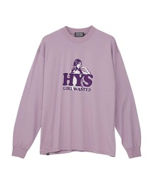 じゅんヒステリックグラマーガールブラックパープルTシャツワンピース ヒステリックグラマー HYSTERIC GLAMOUR NIGHT GAMES ロング