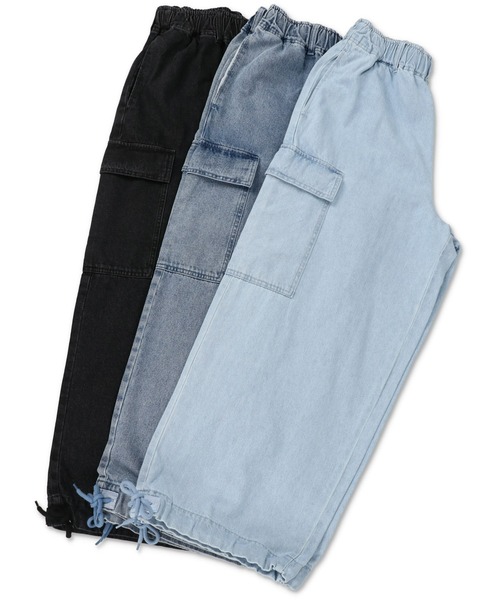 SPINNS(スピンズ)の「【ZOZO限定プライス】ドローコード デニムスノーカーゴパンツ(デニムパンツ・メンズ・ブルー/サックスブルー/ブラック・L/M)」の11枚目の写真