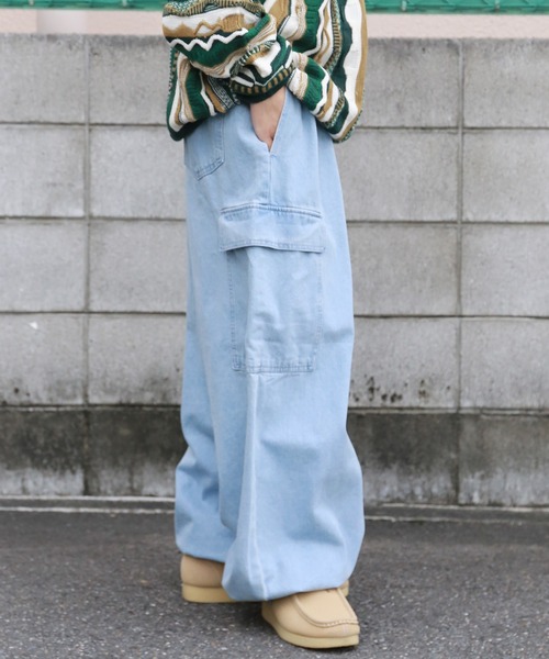 SPINNS(スピンズ)の「【ZOZO限定プライス】ドローコード デニムスノーカーゴパンツ(デニムパンツ・メンズ・ブルー/サックスブルー/ブラック・L/M)」の18枚目の写真