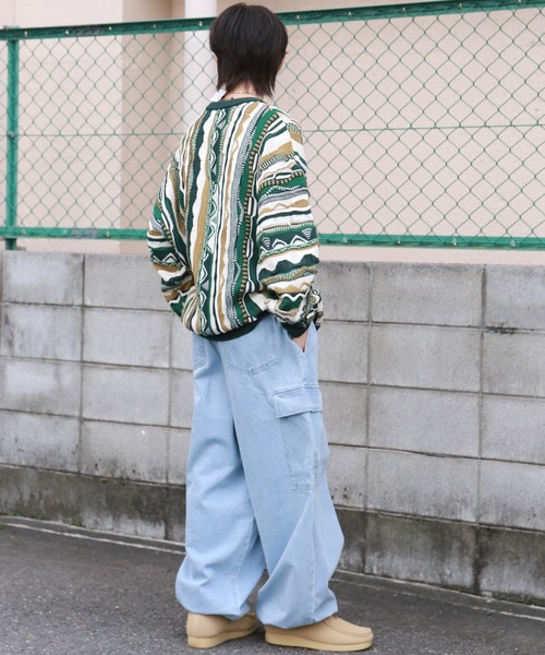 セール】【ZOZO限定プライス】ドローコード デニムスノーカーゴパンツ