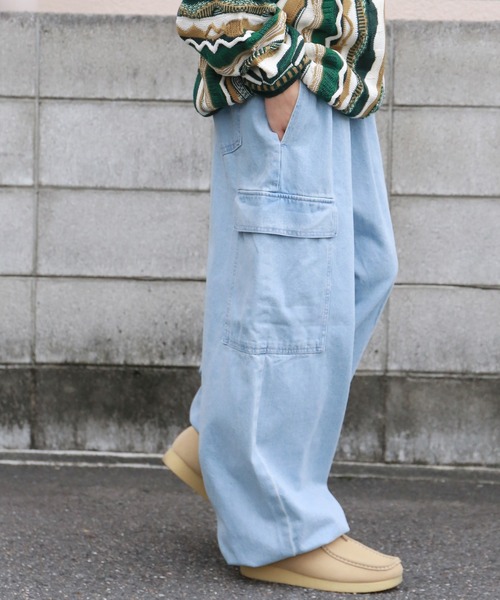 SPINNS(スピンズ)の「【ZOZO限定プライス】ドローコード デニムスノーカーゴパンツ(デニムパンツ・メンズ・ブルー/サックスブルー/ブラック・L/M)」の17枚目の写真