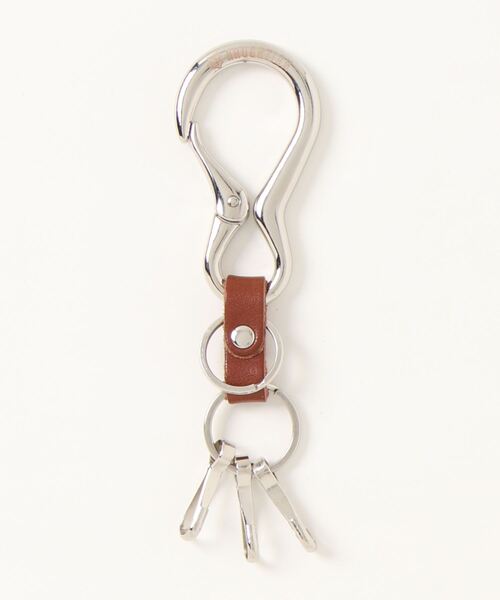 NAUGHTIAM（ノーティアム）の「【NAUGHTIAM/ノーティアム】 カラビナキーホルダー（キーホルダー・メンズ・ダークブラウン/ブラック/グリーン/ネイビー/レッド・FREE）」の3枚目の写真