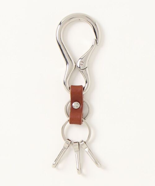 NAUGHTIAM（ノーティアム）の「【NAUGHTIAM/ノーティアム】 カラビナキーホルダー（キーホルダー・メンズ・ダークブラウン/ブラック/グリーン/ネイビー/レッド・FREE）」の6枚目の写真