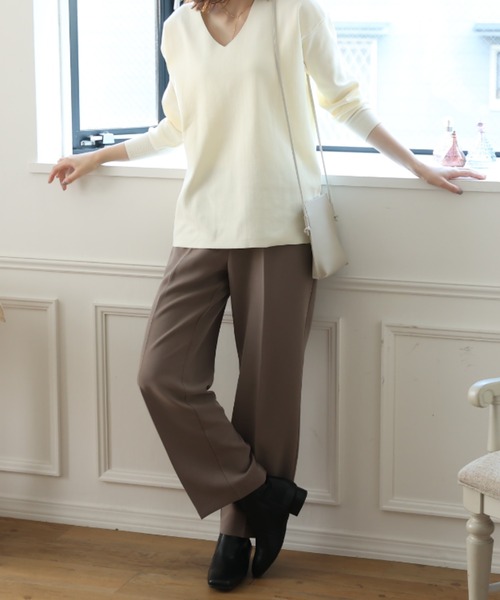 VIVIAN（ヴィヴィアン）の「スクエアトゥシンプルローヒールショートブーツ（ブーツ・レディース・ブラック/ダークブラウン/ブラウン/ウッド/アイボリー/ブラック系その他3・LL/S/M/L/SS/XL）」の8枚目の写真