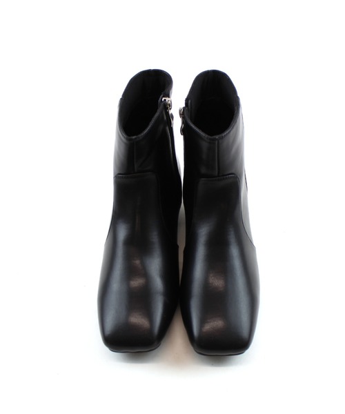 VIVIAN（ヴィヴィアン）の「スクエアトゥシンプルローヒールショートブーツ（ブーツ・レディース・ブラック/ダークブラウン/ブラウン/ウッド/アイボリー/ブラック系その他3・LL/S/M/L/SS/XL）」の12枚目の写真