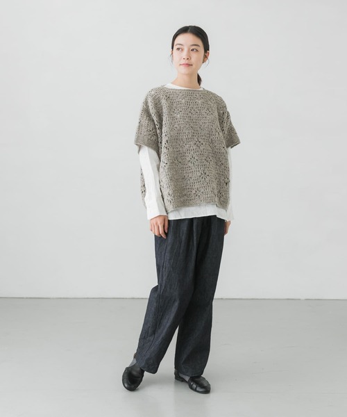 かぐれ（カグレ）の「ペルークロシェスクエアニット（ニット/セーター