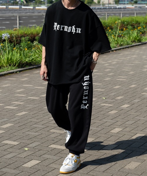 Perushu(ペルーシュ)の「サマー裏毛Tシャツ(セットアップで着用可)(Tシャツ/カットソー・メンズ・ライトグレー/ブラック/グリーン・MEDIUM/LARGE)」の18枚目の写真