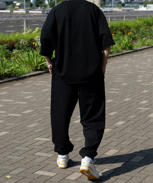 Perushu(ペルーシュ)の「サマー裏毛Tシャツ(セットアップで着用可)(Tシャツ/カットソー・メンズ・ライトグレー/ブラック/グリーン・MEDIUM/LARGE)」の9枚目の写真