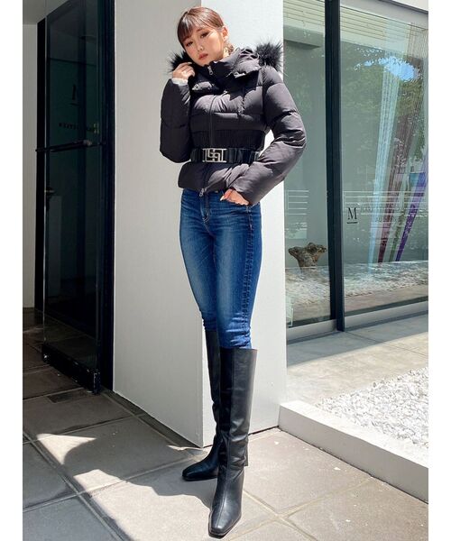 GYDA（ジェイダ）の「GGベルト付SHORT中綿コート（その他アウター・レディース・ブラック・FREE）」の15枚目の写真