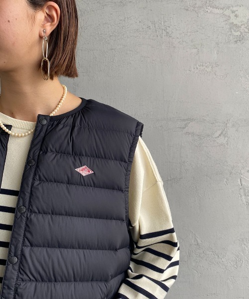 DANTON（ダントン）の「[DANTON/ダントン] クルーネック インナーダウンベスト（ダウンベスト・レディース・ブラック・S/M/L）」の15枚目の写真