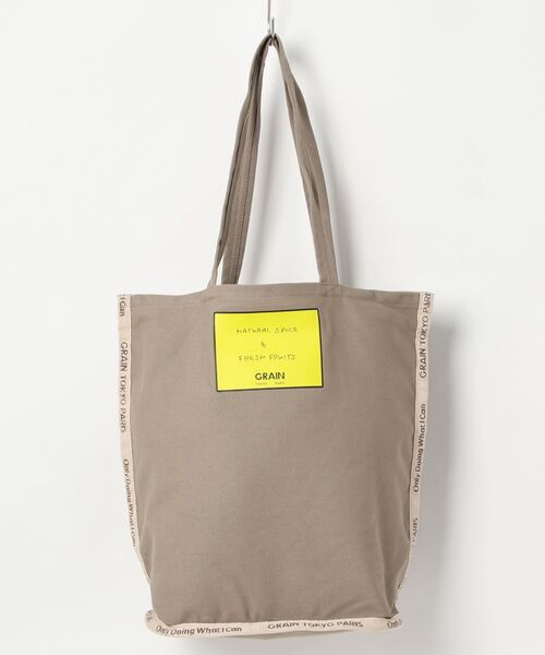 CIAOPANIC(チャオパニック)の「【GRAIN/グレイン】Grocery Carrier Tote M(グロサリー キャリア トートM)(トートバッグ・レディース・ホワイト/ブラック/パープル/ベージュ・FREE)」の1枚目の写真