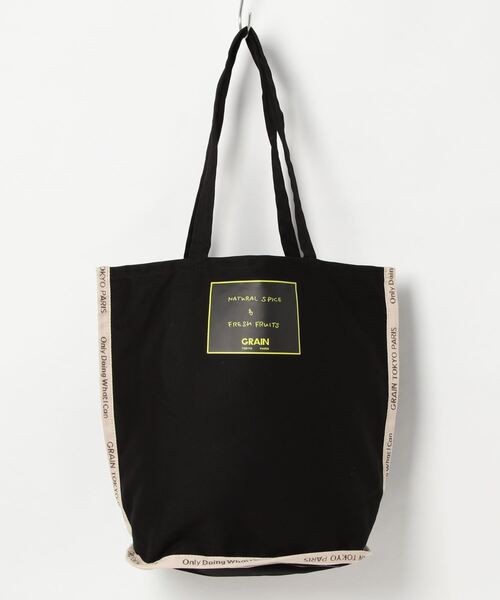 CIAOPANIC(チャオパニック)の「【GRAIN/グレイン】Grocery Carrier Tote M(グロサリー キャリア トートM)(トートバッグ・レディース・ホワイト/ブラック/パープル/ベージュ・FREE)」の3枚目の写真