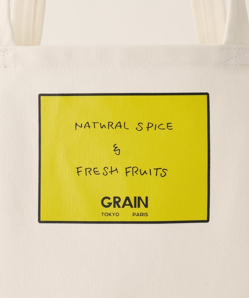 CIAOPANIC(チャオパニック)の「【GRAIN/グレイン】Grocery Carrier Tote M(グロサリー キャリア トートM)(トートバッグ・レディース・ホワイト/ブラック/パープル/ベージュ・FREE)」の14枚目の写真