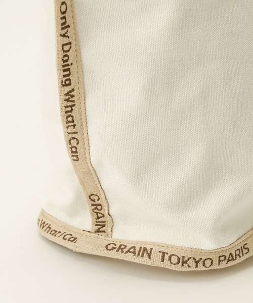 CIAOPANIC(チャオパニック)の「【GRAIN/グレイン】Grocery Carrier Tote M(グロサリー キャリア トートM)(トートバッグ・レディース・ホワイト/ブラック/パープル/ベージュ・FREE)」の6枚目の写真