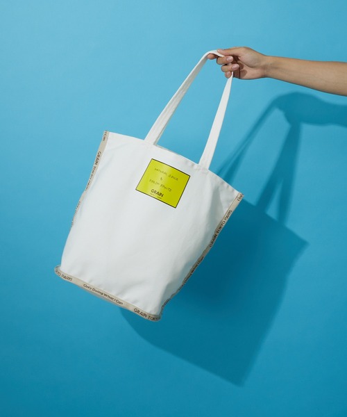 CIAOPANIC(チャオパニック)の「【GRAIN/グレイン】Grocery Carrier Tote M(グロサリー キャリア トートM)(トートバッグ・レディース・ホワイト/ブラック/パープル/ベージュ・FREE)」の22枚目の写真