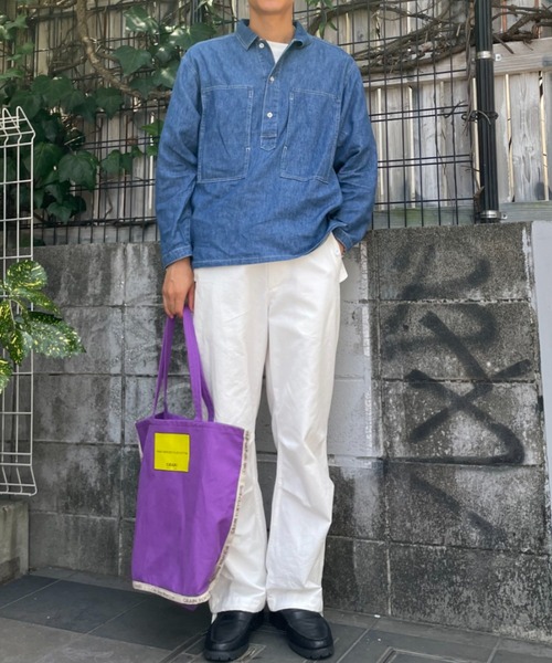 CIAOPANIC(チャオパニック)の「【GRAIN/グレイン】Grocery Carrier Tote M(グロサリー キャリア トートM)(トートバッグ・レディース・ホワイト/ブラック/パープル/ベージュ・FREE)」の10枚目の写真