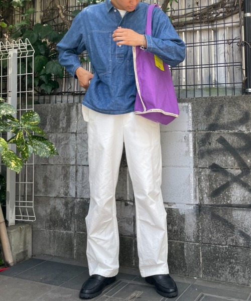 CIAOPANIC(チャオパニック)の「【GRAIN/グレイン】Grocery Carrier Tote M(グロサリー キャリア トートM)(トートバッグ・レディース・ホワイト/ブラック/パープル/ベージュ・FREE)」の18枚目の写真