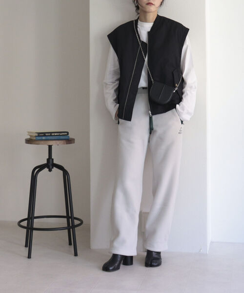 WILD THINGS（ワイルドシングス）の「【別注カラーあり】【WILD THINGS/ワイルドシングス】POLARTEC EASY PANTS　フリースパンツ（その他パンツ・レディース・ブラック/ライトグレー・M）」の6枚目の写真