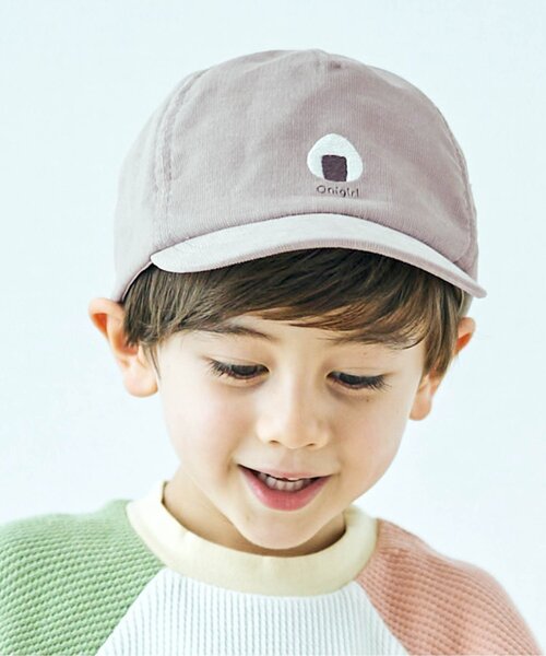 apres les cours（アプレレクール）の「バラエティ キャップ_UVカット（キャップ・キッズ・ベージュ/ピンク/ミント/チェック/ブラウン・50/54/58）」の2枚目の写真