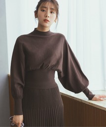 NATURAL BEAUTY BASIC | ドルマンニットセットアップ(ワンピース)