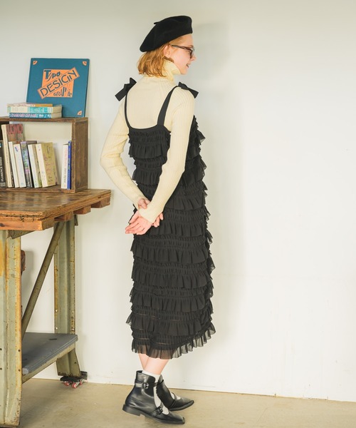 フリルデザインワンピース / frill design one-piece