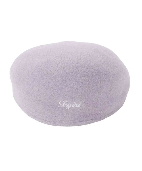 X-girl（エックスガール）の「HUNTING CAP（ハンチング/ベレー帽・レディース・ブラック/ホワイト/ライトパープル・ONE SIZE）」の11枚目の写真
