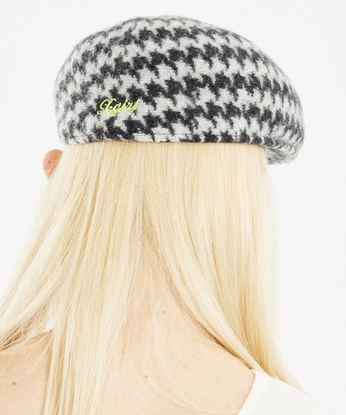 X-girl（エックスガール）の「HUNTING CAP（ハンチング/ベレー帽・レディース・ブラック/ホワイト/ライトパープル・ONE SIZE）」の19枚目の写真