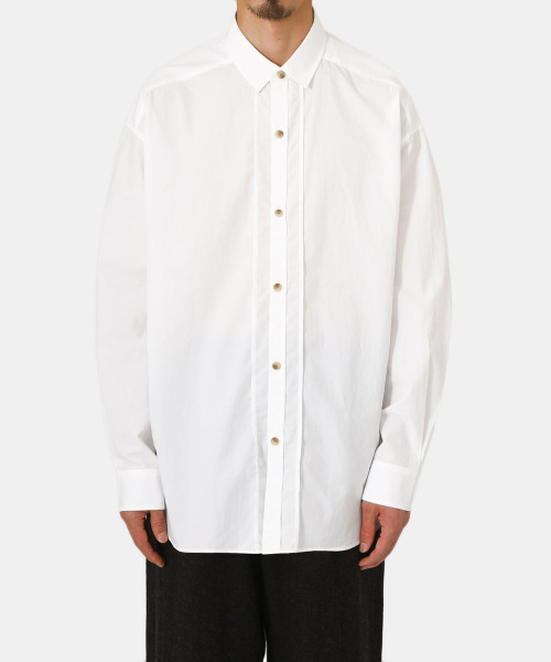 BALLAST ARK（バラストアーク）の「BALLAST ARK / バラストアーク：DRESS SHIRTS：BA06-SH002[AST]（シャツ/ブラウス・メンズ・ネイビー/ホワイト・M/L）」の12枚目の写真