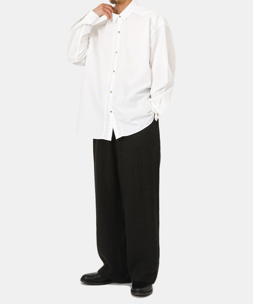 BALLAST ARK（バラストアーク）の「BALLAST ARK / バラストアーク：DRESS SHIRTS：BA06-SH002[AST]（シャツ/ブラウス・メンズ・ネイビー/ホワイト・M/L）」の15枚目の写真