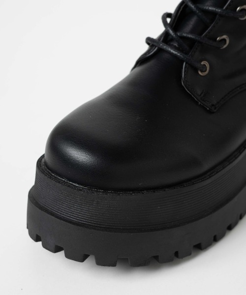 WEGO(ウィゴー)の「★WEGO/レースアップロングブーツ(ブーツ・レディース・ブラック・MEDIUM/LARGE)」の10枚目の写真