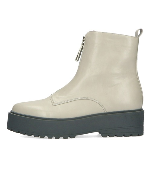 ORiental TRaffic(オリエンタルトラフィック)の「厚底フロントジップブーツ/21425(ブーツ・レディース・ブラック/グレー・SS/S/M/L/LL/3L)」の3枚目の写真