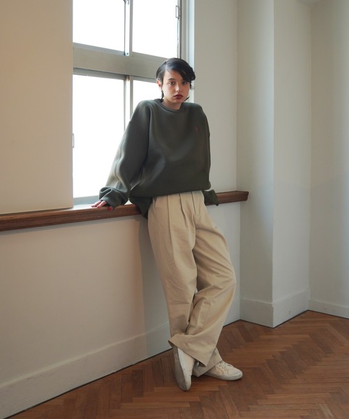 TINA：JOJUN（ティーナジョジュン）の「コットン チノトラウザーパンツ TINA：JOJUN（チノパンツ・レディース・グレイッシュベージュ/ライトブラウン/ブラック・S/M）」の5枚目の写真