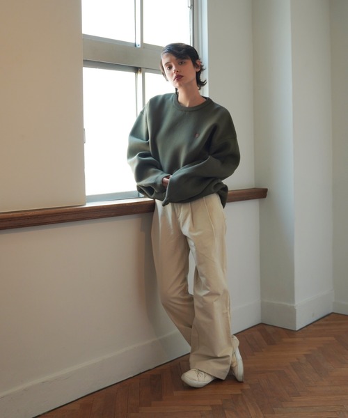 TINA：JOJUN（ティーナジョジュン）の「コットン チノトラウザーパンツ TINA：JOJUN（チノパンツ・レディース・グレイッシュベージュ/ライトブラウン/ブラック・S/M）」の7枚目の写真