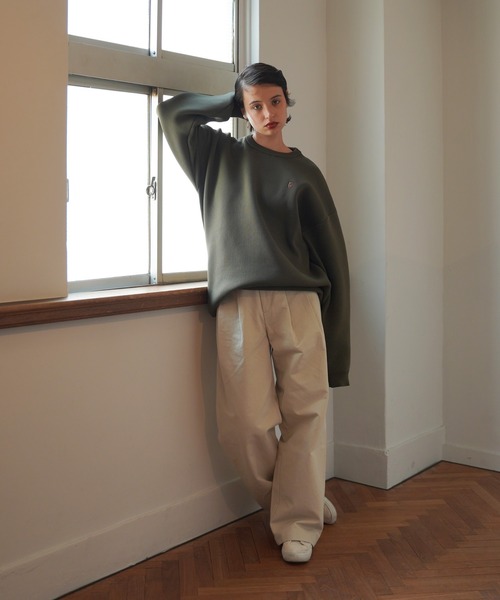 TINA：JOJUN（ティーナジョジュン）の「コットン チノトラウザーパンツ TINA：JOJUN（チノパンツ・レディース・グレイッシュベージュ/ライトブラウン/ブラック・S/M）」の15枚目の写真