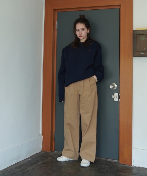 TINA：JOJUN（ティーナジョジュン）の「コットン チノトラウザーパンツ TINA：JOJUN（チノパンツ・レディース・グレイッシュベージュ/ライトブラウン/ブラック・S/M）」の4枚目の写真