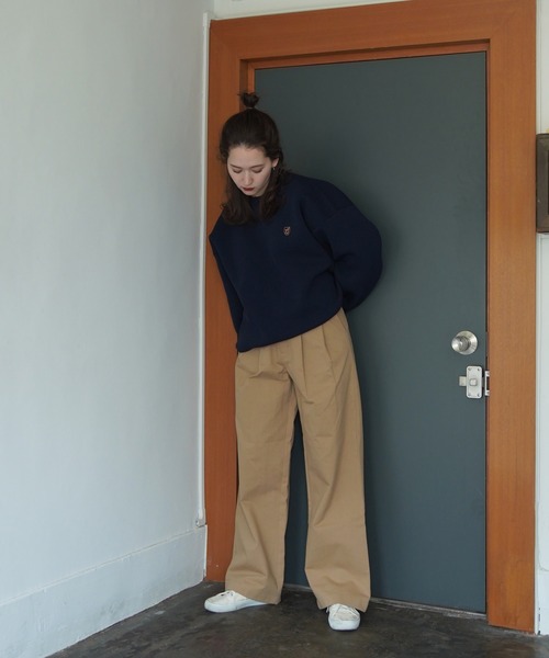 TINA：JOJUN（ティーナジョジュン）の「コットン チノトラウザーパンツ TINA：JOJUN（チノパンツ・レディース・グレイッシュベージュ/ライトブラウン/ブラック・S/M）」の8枚目の写真