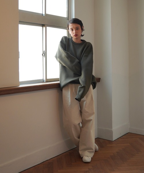 TINA：JOJUN（ティーナジョジュン）の「コットン チノトラウザーパンツ TINA：JOJUN（チノパンツ・レディース・グレイッシュベージュ/ライトブラウン/ブラック・S/M）」の16枚目の写真