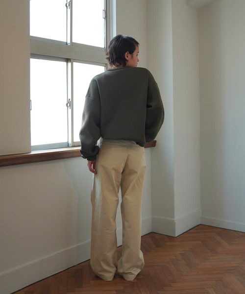 TINA：JOJUN（ティーナジョジュン）の「コットン チノトラウザーパンツ TINA：JOJUN（チノパンツ・レディース・グレイッシュベージュ/ライトブラウン/ブラック・S/M）」の12枚目の写真