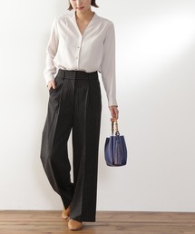 N.（N. Natural Beauty Basic） | 【S Size Line】◆センタープレスタックワイドパンツ(スラックス)