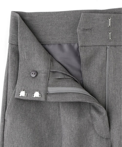 N.（N. Natural Beauty Basic）（エヌエヌナチュラルビューティーベーシック）の「【S Size Line】◆センタープレスタックワイドパンツ（スラックス・レディース・ストライプ/グレー・SMALL/MEDIUM）」の21枚目の写真