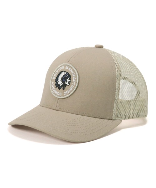 BRIXTON（ブリクストン）の「ブリクストン メッシュキャップ ブランドパッチ インディアン（キャップ・メンズ・ブラック/ベージュ・FREE）」の9枚目の写真