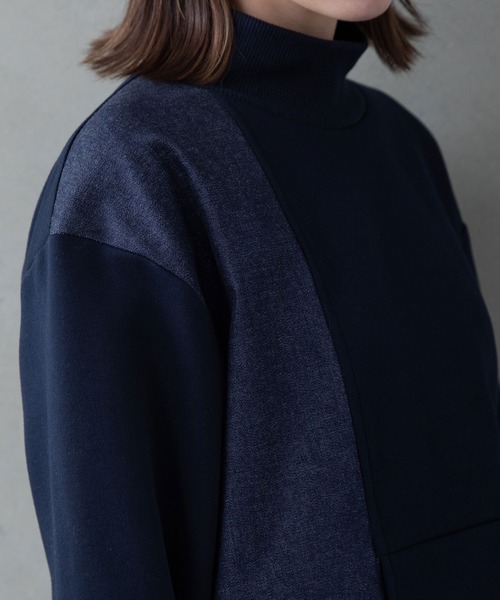 MARECHAL TERRE（マルシャルテル）の「アシンメトリーデザイントップス（Tシャツ/カットソー・レディース・アイボリー/ブラック/ネイビー・MEDIUM）」の8枚目の写真