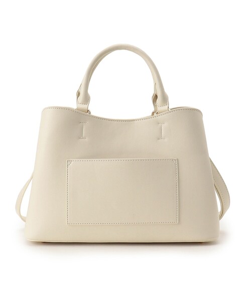 SHOO・LA・RUE（シューラルー）の「◆飾り金具地トート（トートバッグ・レディース・アイボリー/ブラック/グレー・00）」の6枚目の写真