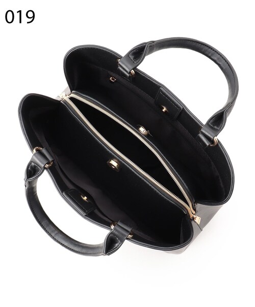 SHOO・LA・RUE（シューラルー）の「◆飾り金具地トート（トートバッグ・レディース・アイボリー/ブラック/グレー・00）」の8枚目の写真