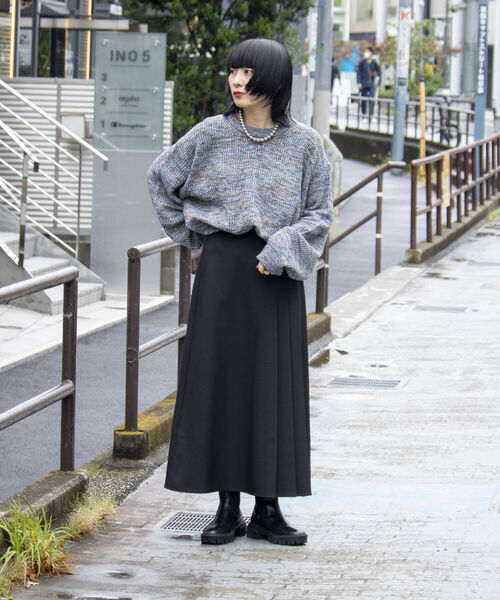 GLOSTER（グロスター）の「【GLOSTER/グロスター】ローゲージミックスニット ビッグシルエット 畦ニット グラデーション スプリングニット（ニット/セーター・メンズ・ホワイト系その他/グレー系その他/ブルー系その他・S/M/L）」の13枚目の写真