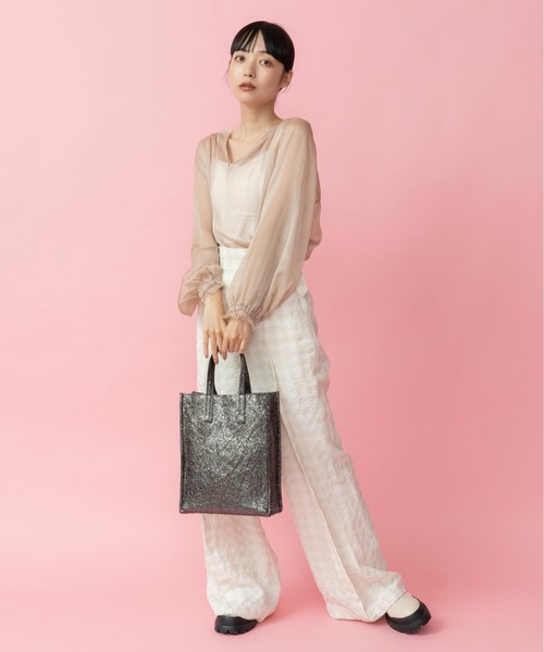 Casselini(キャセリーニ)の「Casselini(キャセリーニ)シャイントート(トートバッグ・レディース・ゴールド/ブロンズ/シルバー/ブラック・FREE)」の6枚目の写真