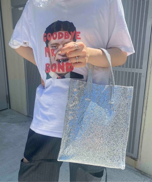 Casselini(キャセリーニ)の「Casselini(キャセリーニ)シャイントート(トートバッグ・レディース・ゴールド/ブロンズ/シルバー/ブラック・FREE)」の10枚目の写真