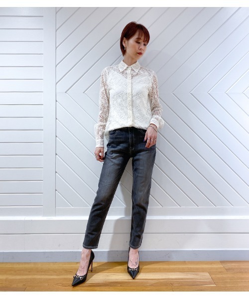 C.C.CROSS（シーシークロス）の「【C.C.CROSS/ シーシークロス】リラックスストレートデニム（デニムパンツ・レディース・グレー・SMALL/MEDIUM）」の7枚目の写真