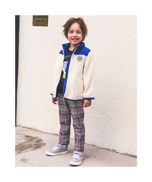 BeBe（ベベ）の「BeBe/グレンチェックテーパードパンツ(90~150cm)（その他パンツ・キッズ・パープル系その他・90/130/140/100/120/110/150）」の11枚目の写真